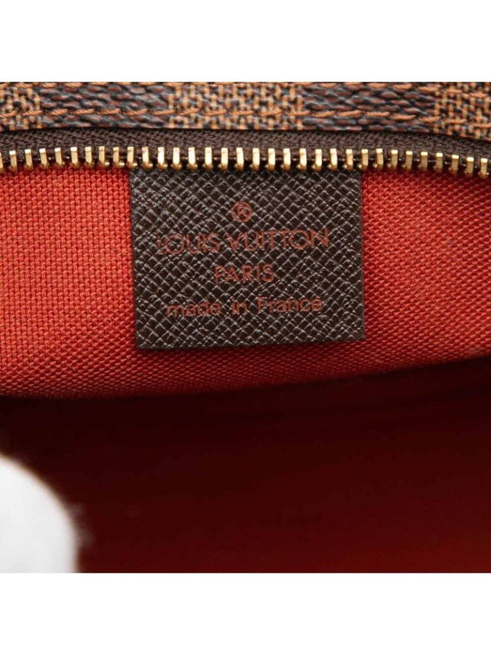 Louis Vuitton Damier Trousse Makeup Pouch Handbag Brown Leather - Picture 6 of 7